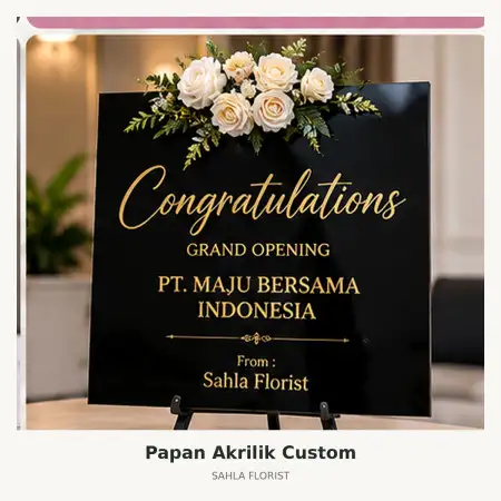 Papan Bunga Akrilik Kubu Raya